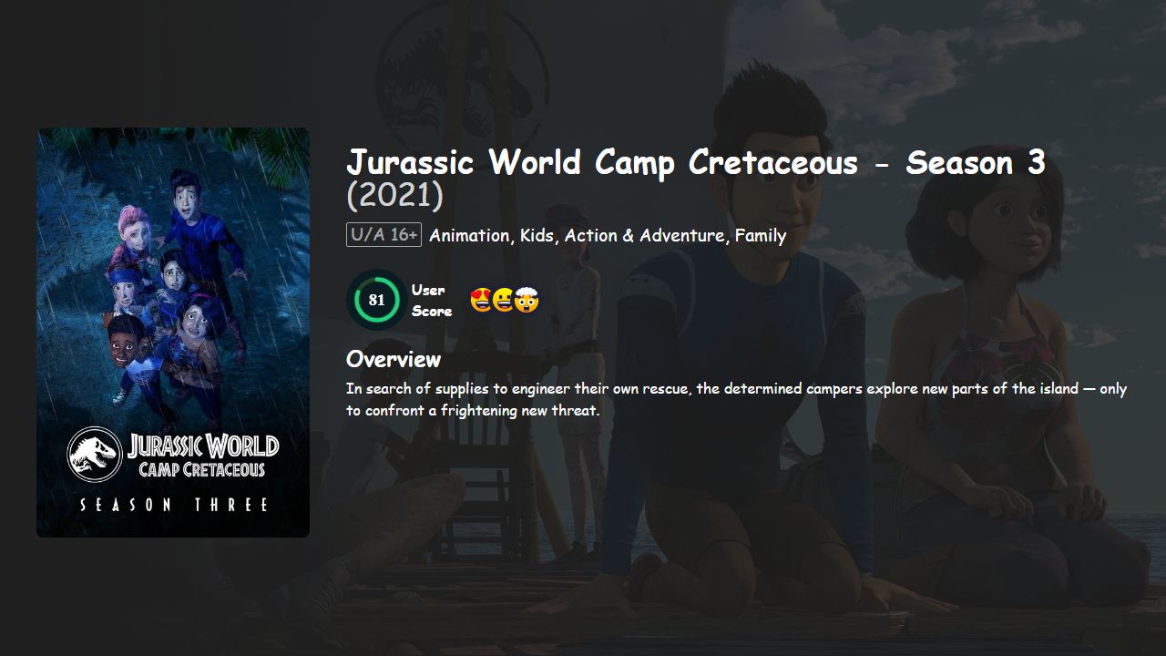 Jurassic World Camp Cretaceous Season 3 Hindi-English Dubbed