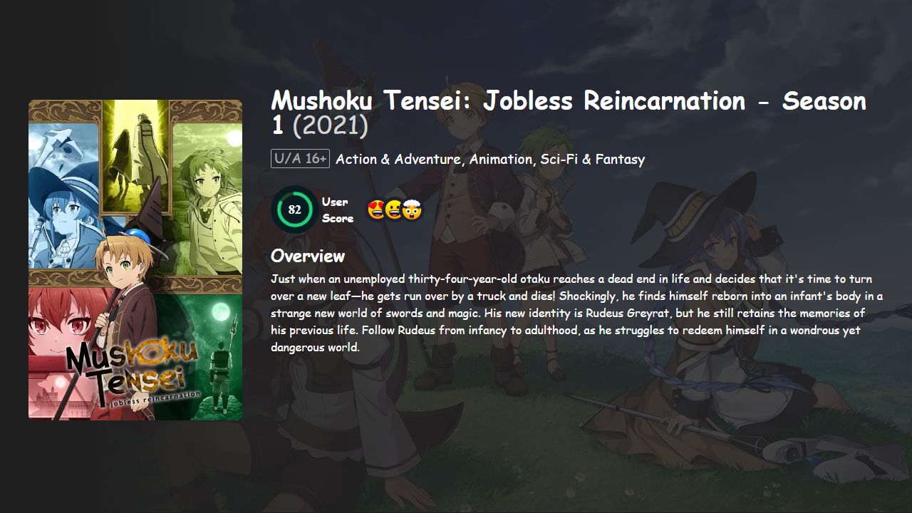 Mushoku Tensei: Jobless Reincarnation Season 1 Hindi-English-Japanese Dubbed