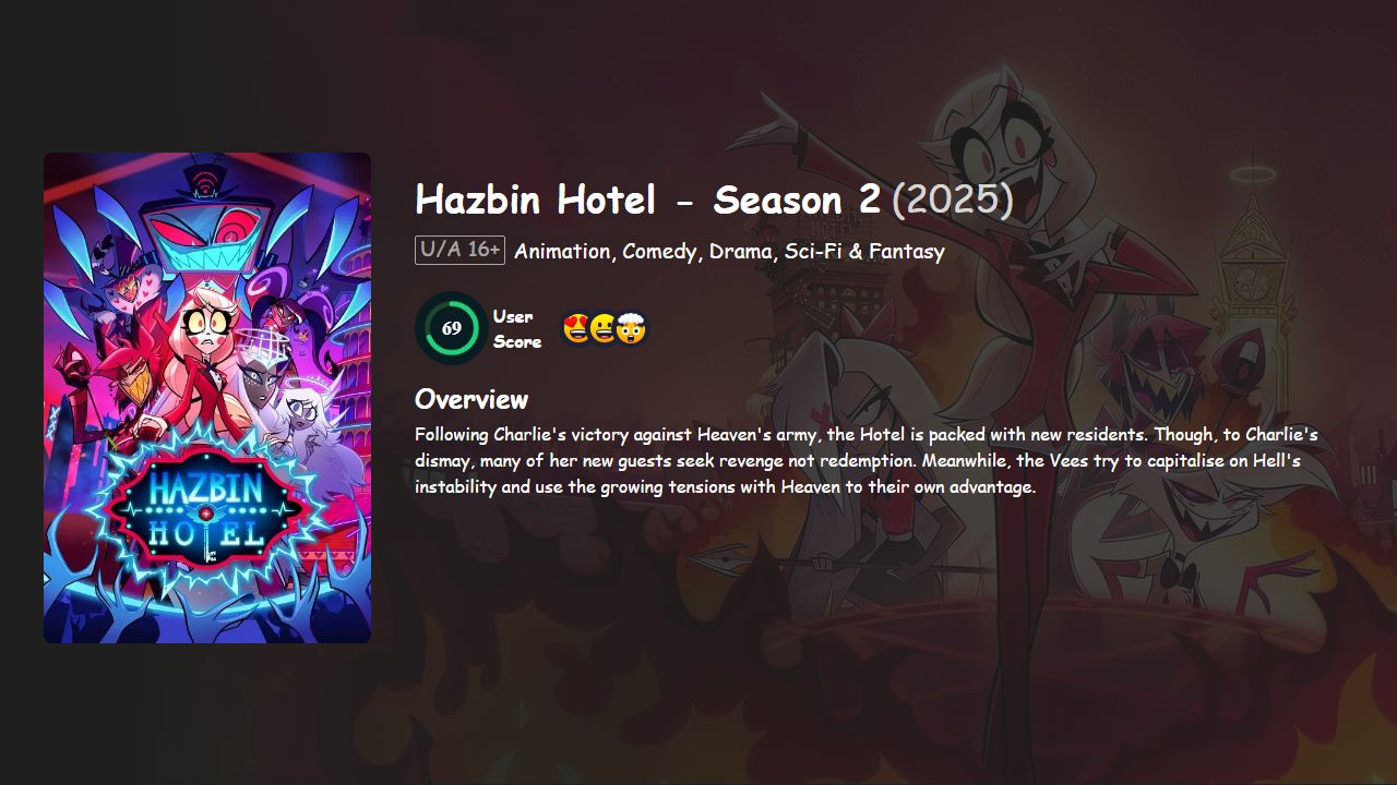 Hazbin Hotel Season 2 Hindi-English Dubbed