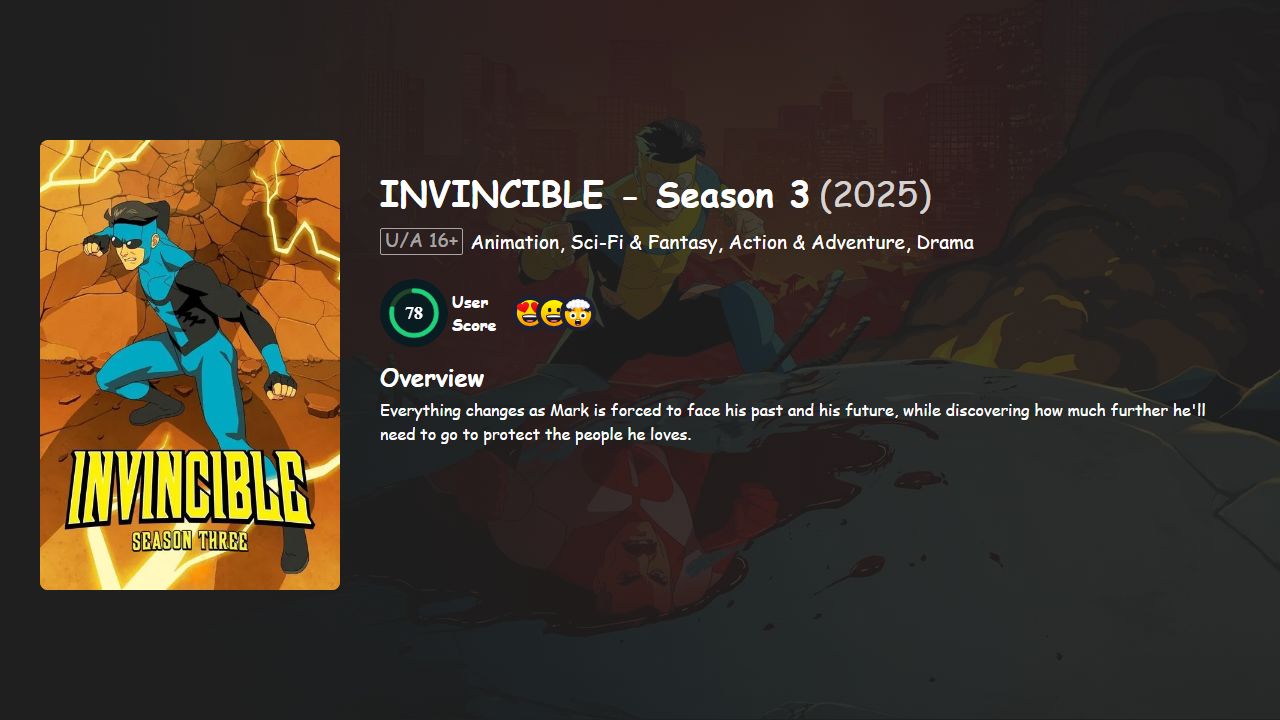 Invincible Season 3 Hindi-English Dubbed