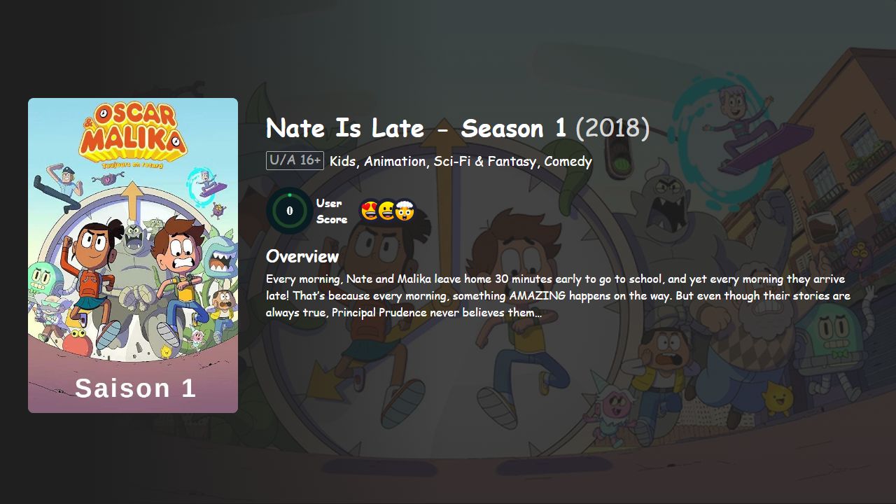 Nate Is Late Season 1 Hindi-English Dubbed