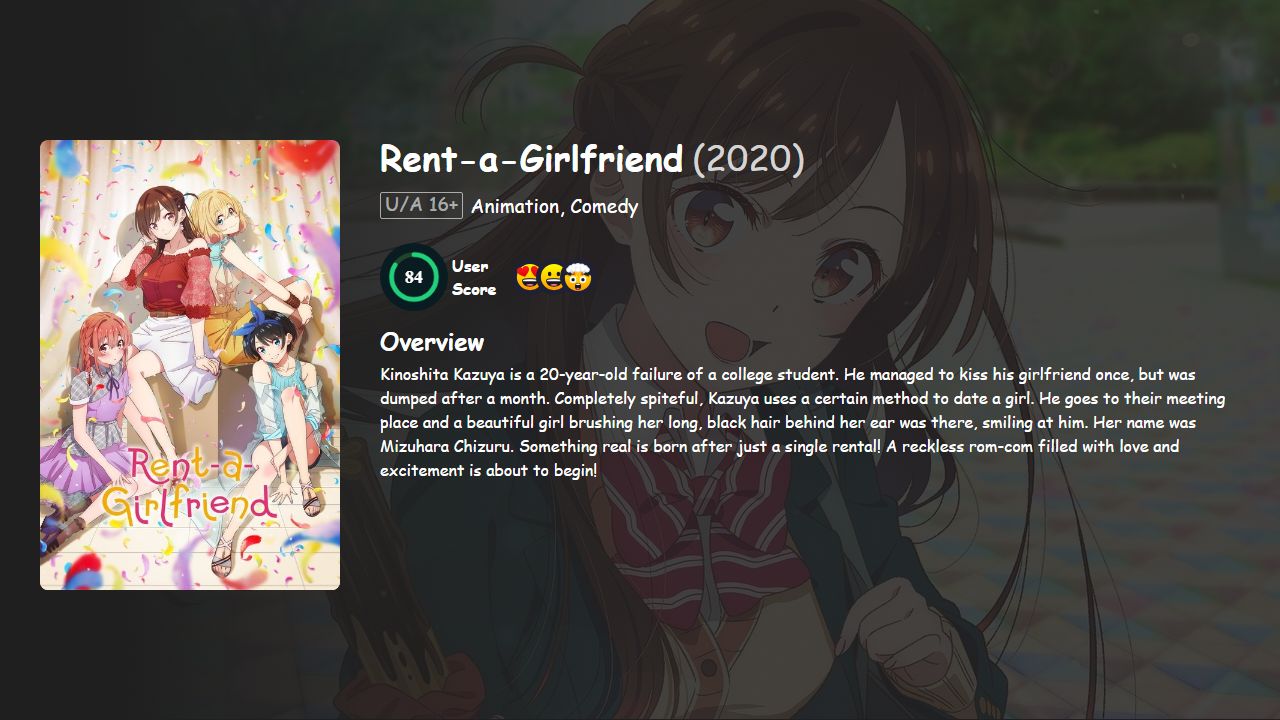 Rent-a-Girlfriend Season 2 Hindi-English-Japanese Dubbed