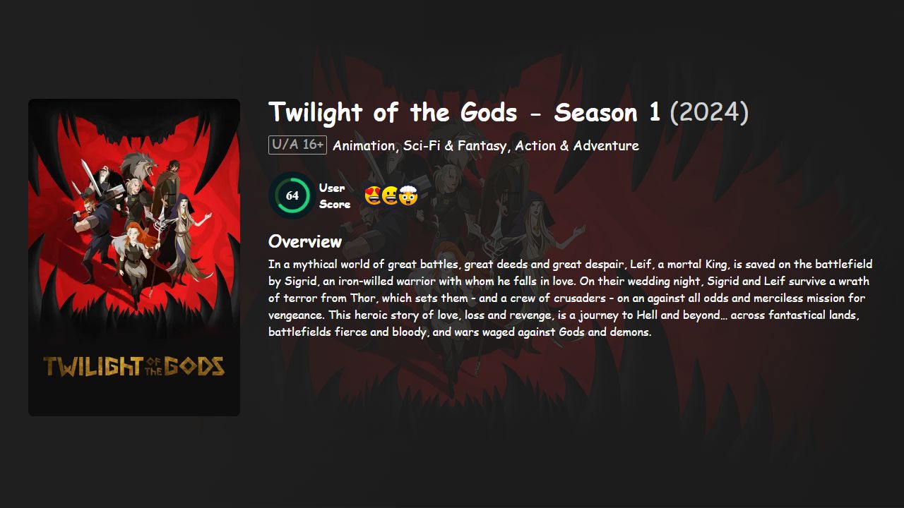 Twilight of the Gods Season 1 Hindi-English Dubbed