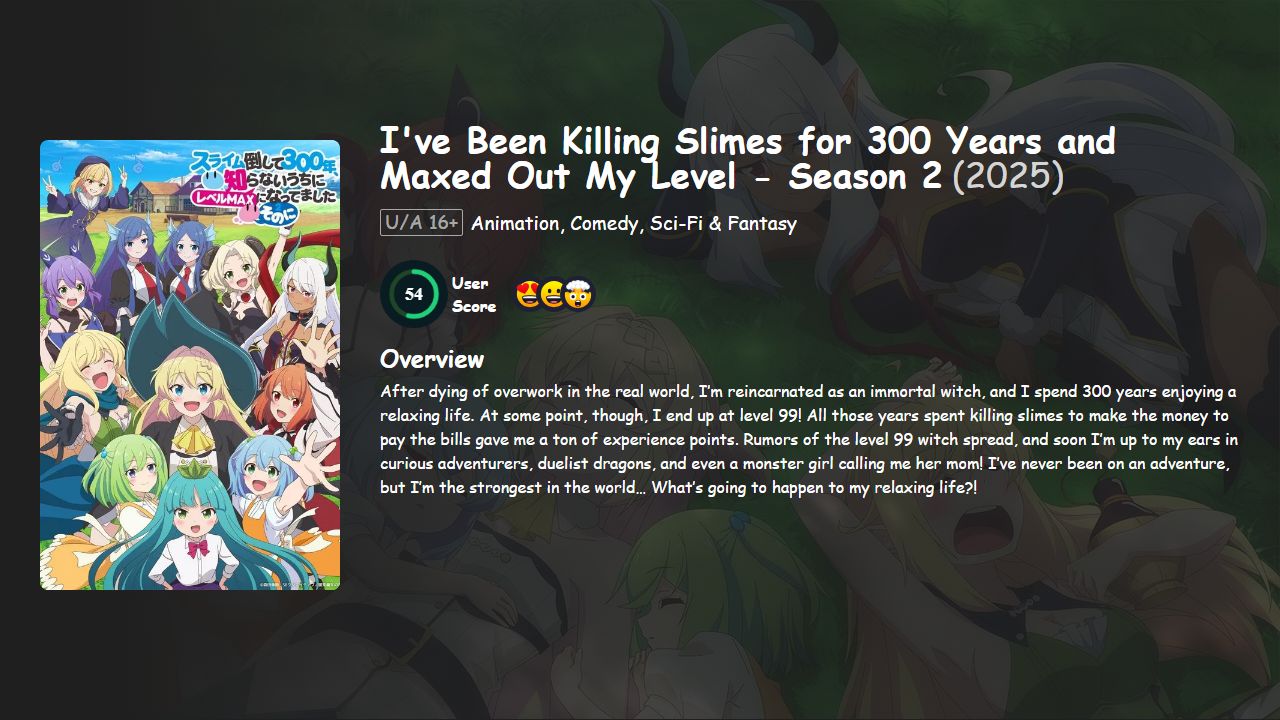I’ve Been Killing Slimes for 300 Years and Maxed Out My Level Season 2 Hindi-English-Japanese Dubbed